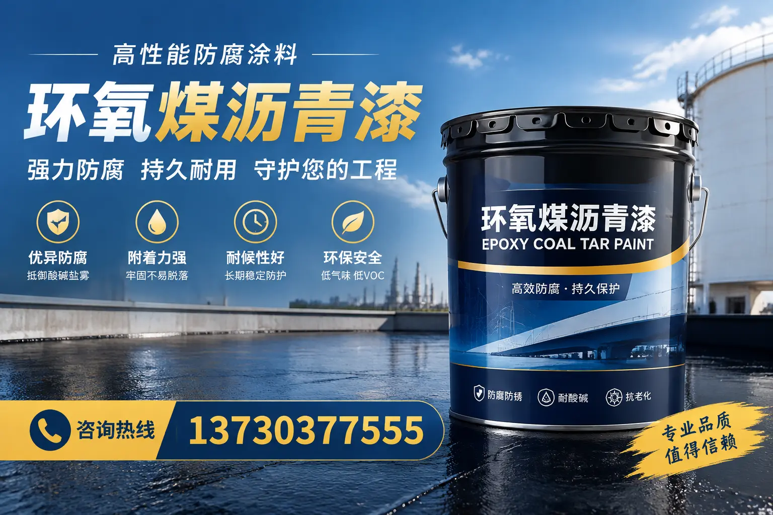 环氧煤沥青漆的耐久性分析，适合清远的使用场景